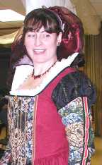 Costumed singer